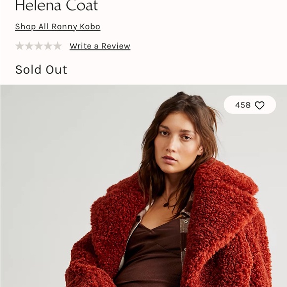 Ronny Kobo Helena Coat Boucle Jacket Teddy Fleece Sherpa sz Medium - Picture 4 of 10